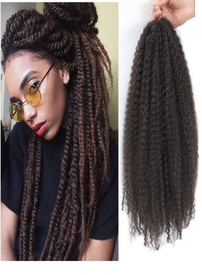 Dansama Marley Hair 20 Inch Twist for Faux Locs & Twists Braiding - Synthetic Hair Extensions (Pack of 3, #4) - Image 1